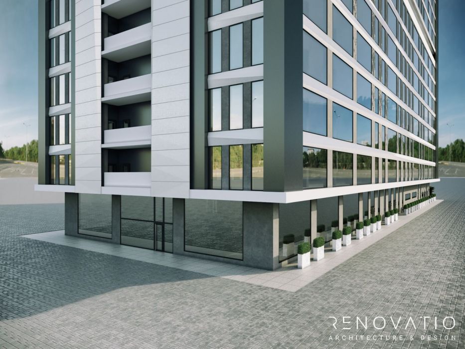 Projects - Facades - Facade Of An Office Building - A photo  3